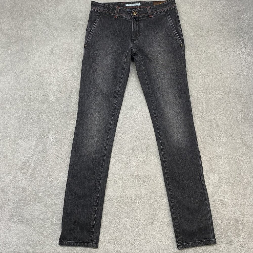 Domenico Vacca Jeans Mens 30x34 Black‎ Low Rise Slim DR 7 Fit Italy Denim